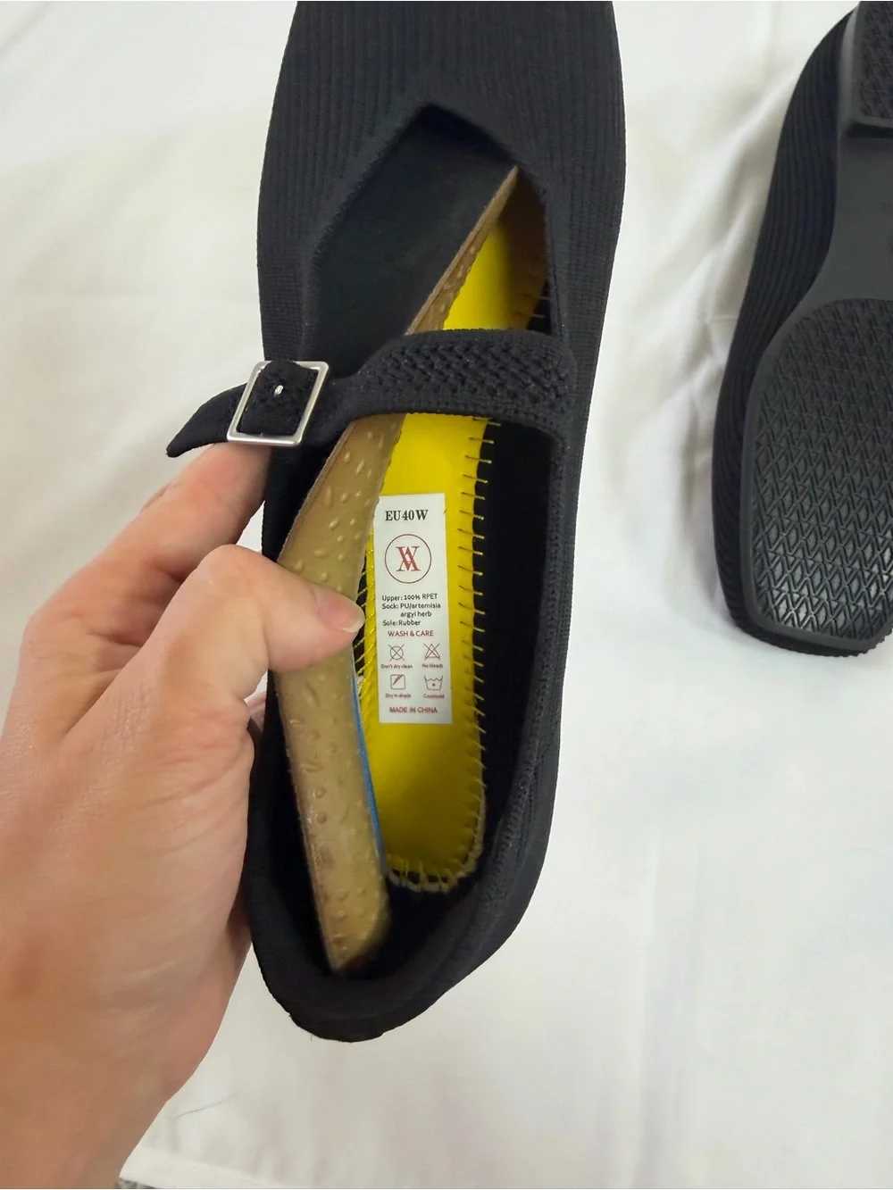 Vivaia Margot Mary Jane Flats, size 40W.